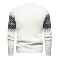 thumbnail image 3 of Mens Fashion Color Matching Large Cotton Cardigan Sweater Zipper Knit Shirt, 3 of 7