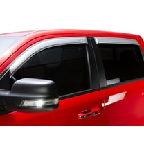 Auto VentShade (AVS) by RealTruck Chrome Vent Visors Front & Rear Set Compatible with 2014-2023 Jeep Cherokee