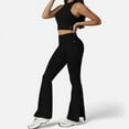 thumbnail image 5 of Women's High Neck Cropped Tank Top with Racerback Design - Small, Black, 5 of 6