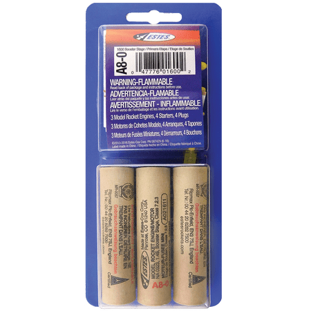 ESTES A8-0 Model Rocket Engines 3 Pack EST10045 / EST1600
