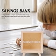 thumbnail image 3 of MasteelfCA Wood Piggy Bank Money Saving Box Coin Bank Money Jar Saving Bank Tip Box, 3 of 8
