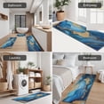 thumbnail image 5 of Blue White Gold Marble Pattern Kitchen Rugs Sets Of 3,Kitchen Runner Rugs Non Skid Washable,Decorative Kitchen Floor Mats for Kitchen,Sink,Laundry,17"x30"+ 17"x47" + 17"x59", 5 of 6