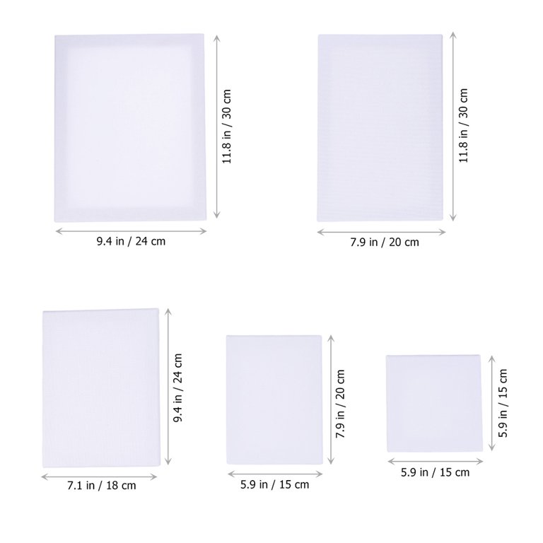 ARTIST PAINT CANVAS PANEL BLANK BOARD ART PAINTING STRETCHED FRAMED WHITE  LARGE