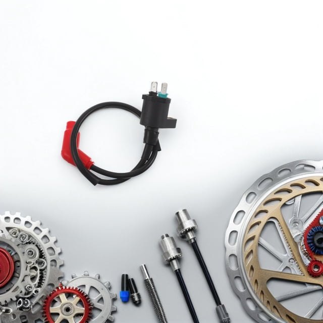 BRIGHTFUFU Bobina De Encendido Para Motocicletas Con Aislamiento Térmico Y Arnés De Fácil Instalación