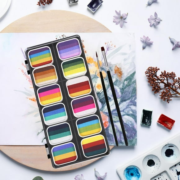 Face Body Paint 12 Water based Paints for Halloween Cosplay Professional