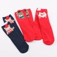 thumbnail image 5 of 6 Pairs Womens Cute Christmas Patterned Socks Colorful Funny Casual Cotton Novelty Crew Socks Christmas, 5 of 9