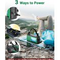 thumbnail image 3 of 37000mWh Emergency Hand Crank Radio, AM/FM/NOAA Portable Power Bank with Flashlight, Solar Powered Rechargeable Radio with Compass Reading Lamp, SOS for Hurricane Storm Camping Survival, 3 of 7