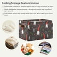 thumbnail image 6 of GZHJMY Cute Christmas Gnomes Storage Bins Collapsible with Handle, 2PCS Rectangle Waterproof Baskets for Storage Cube Closet Organizer for Toy Nursery Book Office Shelf Bathroom, 6 of 7