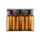 thumbnail image 2 of Ounissouiy Paquete de 3 botellas de viaje PET de gran capacidad 300ml Dispensador de gel de presión Contenedor de líquido de corporal Juegos de accesorios de baño Marrón, 2 of 6