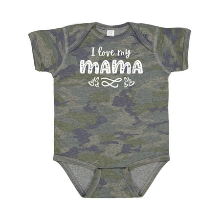 

Inktastic I Love My Mama with Hearts Gift Baby Boy or Baby Girl Bodysuit