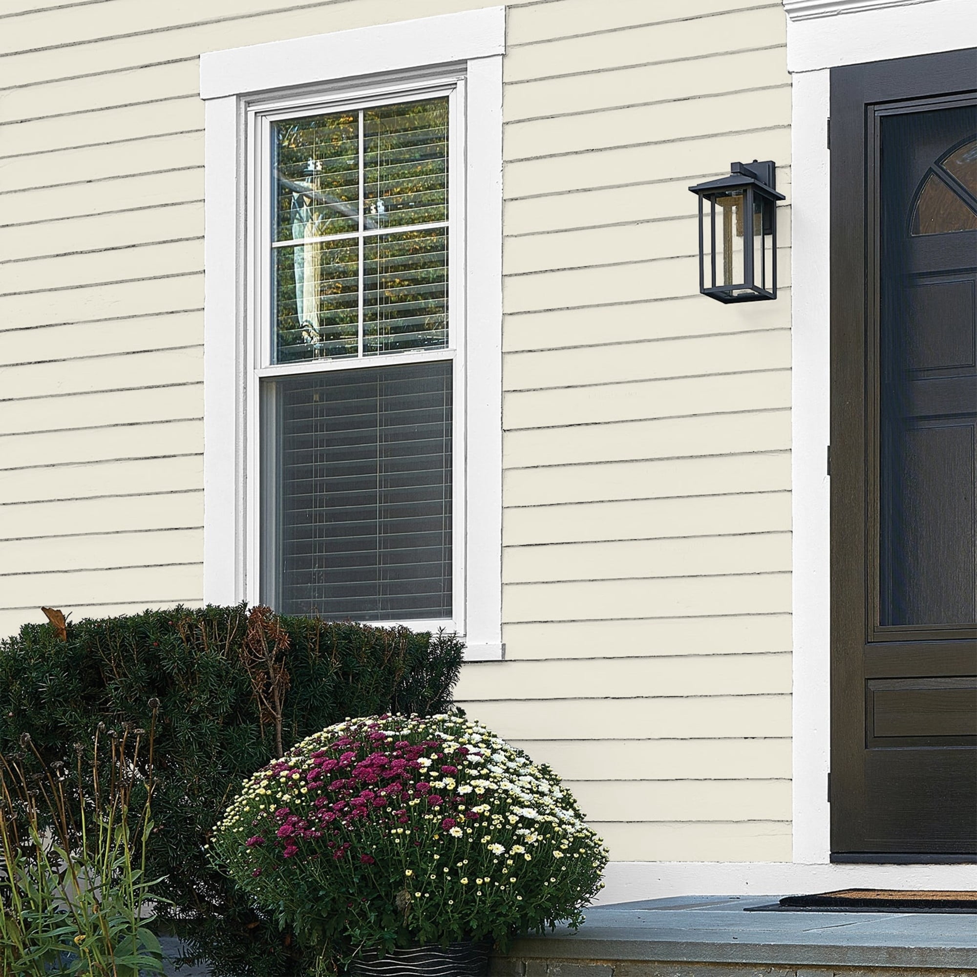 Glidden HEP Cold Foam / White Flat Exterior Paint with Primer, 1 Gallon