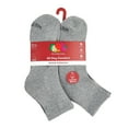 thumbnail image 6 of Fruit of the Loom Men's All Day Comfort Ankle Socks, Sizes 6-12, Gray (6-Pack), 6 of 12