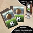 thumbnail image 2 of Juego de escritorio Coinhole, pelota de fútbol que rebota monedas, 2 of 8