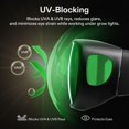 thumbnail image 3 of Gafas LED Hydroponics para cuarto de cultivo VIVOSUN, paquete de 2 con funda, 3 of 7