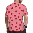 thumbnail image 2 of Rocae Strawberries for Men's Mesh Quick-Dry Short Sleeve Workout T-Shirt,Mens Crew Neck Tee Lightweight Soft Classic T Shirts 3X-Large, 2 of 9