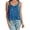 Blue, variant on Sparkling Sequin Evening Vest Top for Women Sleeveless Club Party Wear Elegant Night Out Suspender Camisole,Size 2XL