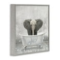 thumbnail image 3 of Stupell Industries Baby Elephant Bath Time Cute Animal Design, 24 x 24,Design by Kimberly Allen, 3 of 5
