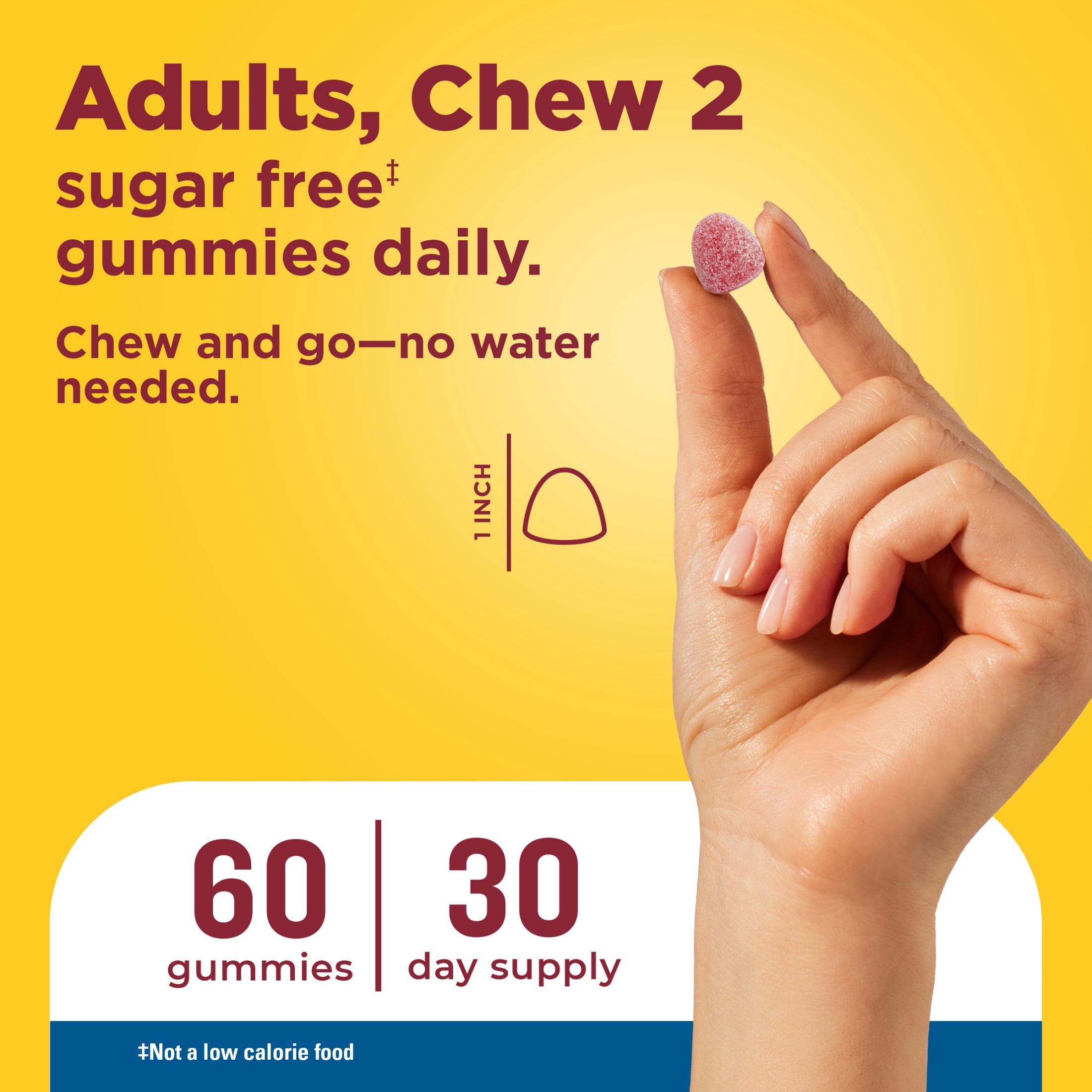 (3 pack) Nature Made Zero Sugar Magnesium Citrate Gummies, Sugar Free Gummies, 60 Count