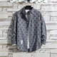 thumbnail image 3 of Camisas y blusas casuales a cuadros para hombre con bolsillos Camisas y blusas para hombre Manga larga verde Novedades en moda con mangas abotonadas 2024 XXL, 3 of 5