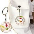 thumbnail image 1 of Hbdhejl Porte-Clés Bol de Poisson Doré Transparent Bol de Poisson en Pvc Bijou Pendentif, 1 of 8
