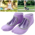 thumbnail image 4 of Yoga 1 Par/set Calcetines Transpirables De Pilates Para Mujer Calcetines De Yoga Sin Espalda Antideslizantes Para Deportes De Fitness, 4 of 7