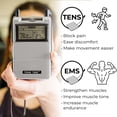 thumbnail image 2 of Estimulador muscular TENS Unit TENS 7000 recargable con EMS, 2 of 8