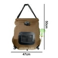 thumbnail image 3 of Outdoor Solar Shower Bag Camo 20L Camping Bath Folding Water Bag Pvc Portable Bath Bag Water Storage Bag, 3 of 5