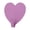 Purple, variant on Heart-shaped Adhesive Hooks, Stainless Steel Bead Decor Wall Hooks, Love Style Self-adhesive Hangers, Cute heart design with metal beads, strong adhesion for organizing items on walls and doors