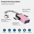 thumbnail image 4 of Compatible con convertidor OTG de transferencia rápida de disco flash USB adaptador OTG 2 en 1 soporte duradero ANGGREK Otros, 4 of 8