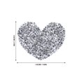 thumbnail image 2 of Clothing Patch 12pcs Heart Rhinestone Patches Appliques Clothing Repair Decoration Patches, 2 of 8