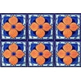 thumbnail image 2 of 2x2 Marigold Talavera Mexican Tile, Set of 36 pcs, 2 of 2