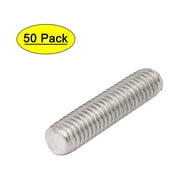M5 x 20mm 304 Stainless Steel Fully Threaded Rod Bar Studs Silver Tone 50 Pcs