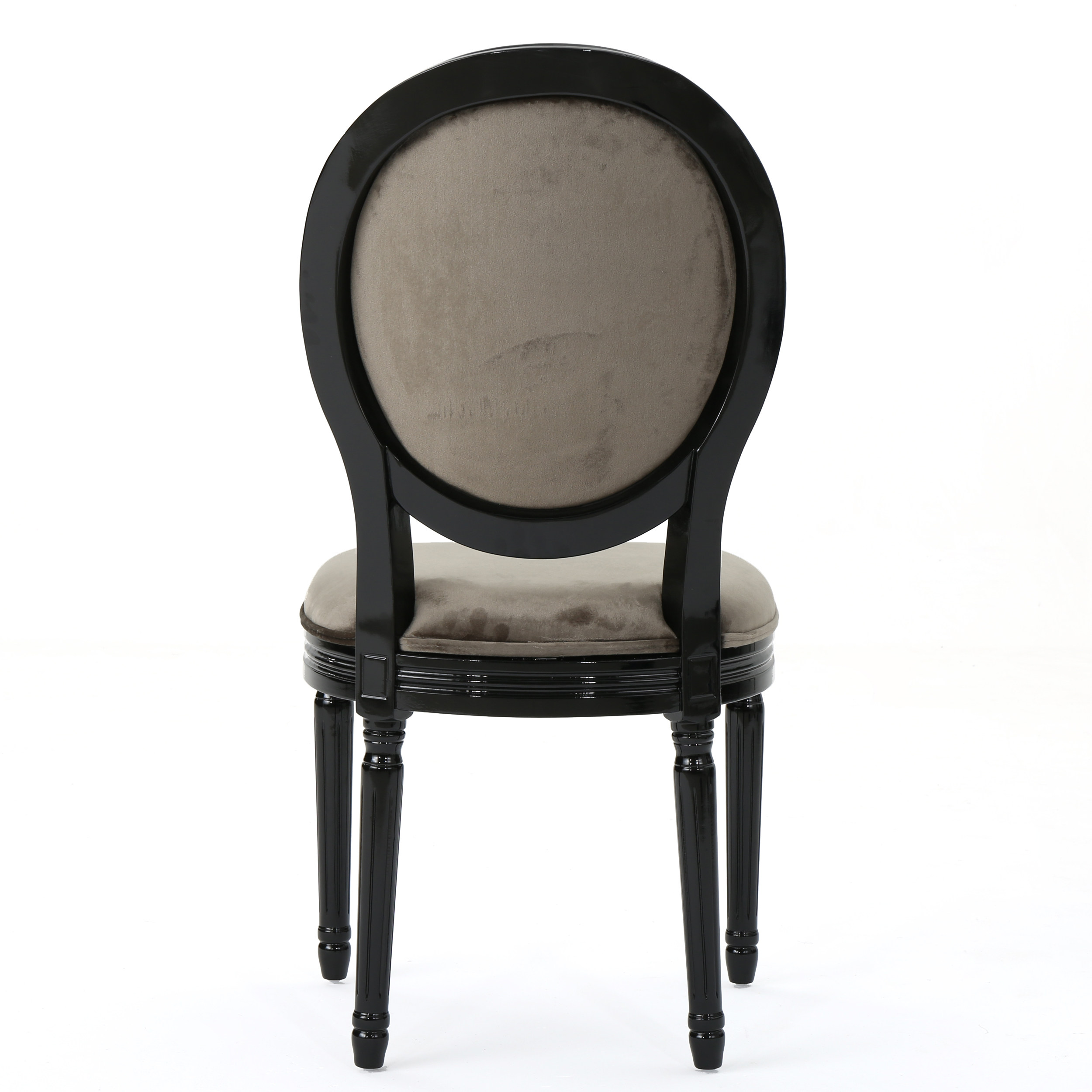 Noble House Max Indoor Contemporary Velvet Dining Chairs, Set of 4, Gray