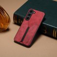 thumbnail image 6 of Allytech Galaxy S24 Case with 3 Cards Holder, Premium PU Leather Vintage Back Cover Anti-Scratch Shockproof Phone Case for Samsung Galaxy S24, Red, 6 of 6