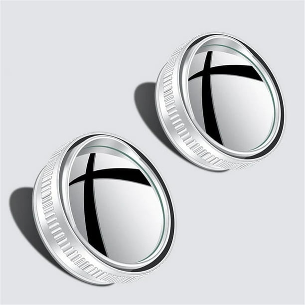 Espejo de ángulo muerto ajustable 360° para coches - Retrovisor retrovisor de gran angular con cristal HD con ventosa (pack de 2)