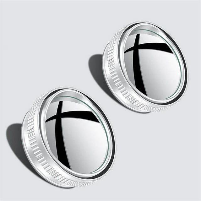 TopLLC Storage Bins Reversing Suction Cup Small Round Mirror 360 Degree Wide Angle High-definition Rearview Mirror For Automobiles 2pcs Storage Bags