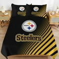 thumbnail image 5 of Pittsburgh Duvet Cover 3 Piece Bedding Set Football Comforter Cover Set Soft Duvet Cover with Pillowcase (no quilt) 102"x90", 5 of 6