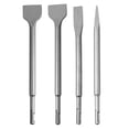 thumbnail image 2 of Kit de 4 brocas de cincel de vástago redondo, puntiagudas y planas, para martillo eléctrico, para estructuras de hormigón., 2 of 14