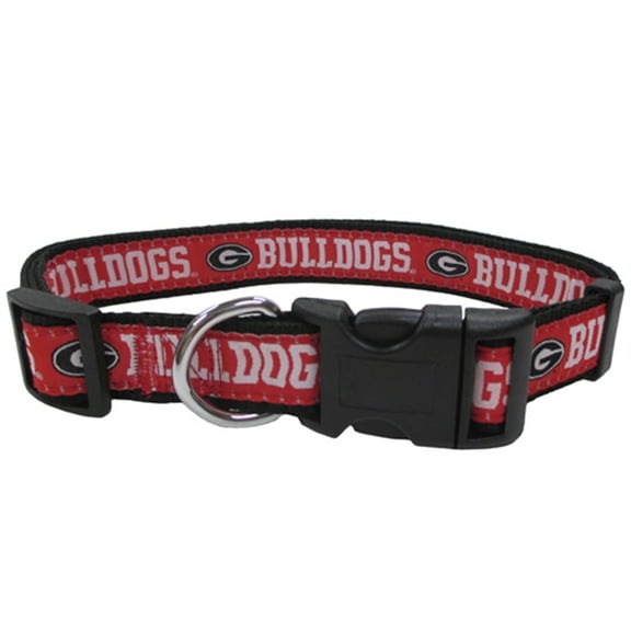 Pets First College Georgia Bulldogs Pet Collar, 3 Sizes Available, Sports Fan Dog Collar - Large