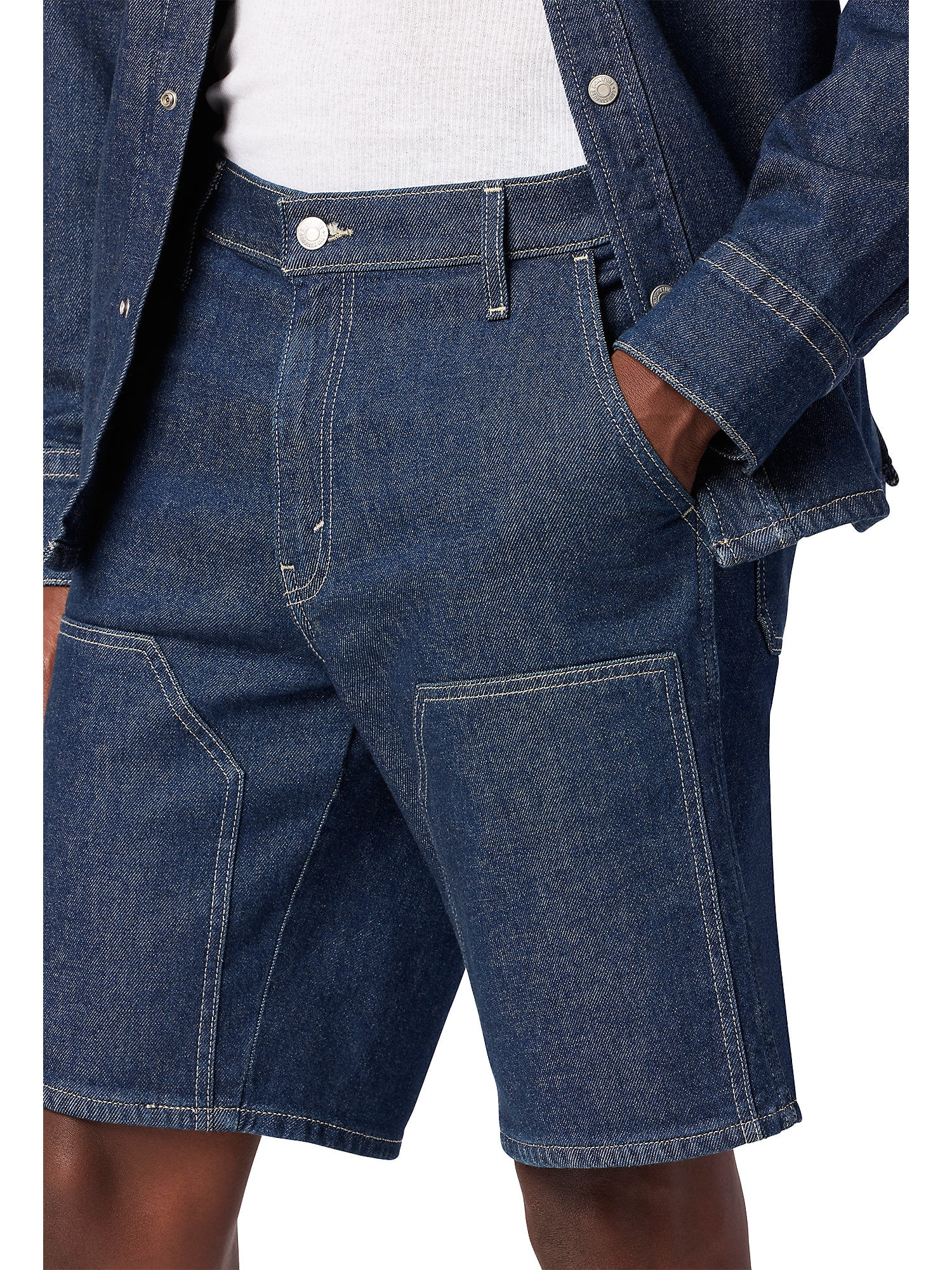Levi Strauss Signature Men's and Big and Tall Double Knee Utility Shorts