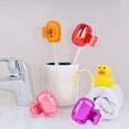 thumbnail image 4 of Women Fashion Toothbrush Head Cover 10 Colors Toothbrush Protective Cover Portable Toothbrush Protective Cover Manual And Toothbrushes Travel Toothbrush Case For Home Hote, 4 of 5