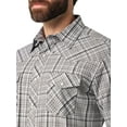 thumbnail image 3 of Wrangler® Men's Long Sleeve Western Plaid Shirt, 3 of 3