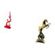 thumbnail image 5 of Escultura abstracta de fuego,Estatua de arte abstracto para decoración del hogar,Figura de escritorio,Estantería con estatua de caballo para escritorio,oficina y decoración del hogar.,Figura, 5 of 8