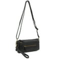 thumbnail image 4 of The Anita Women Wristlet Multi Functional Crossbody Soft Vegan Leather Bag by Ampere Creations - Black, 4 of 6
