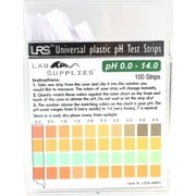pH Test Strips, Universal Application (pH 0.0-14.0, 0.5 pH Intervals), 100 strips