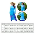 thumbnail image 2 of IDOPIP Women's Burkini Swimsuit Muslim Modest Swimwear with Long Sarong Cover up Wrap Skirt, 2 of 7