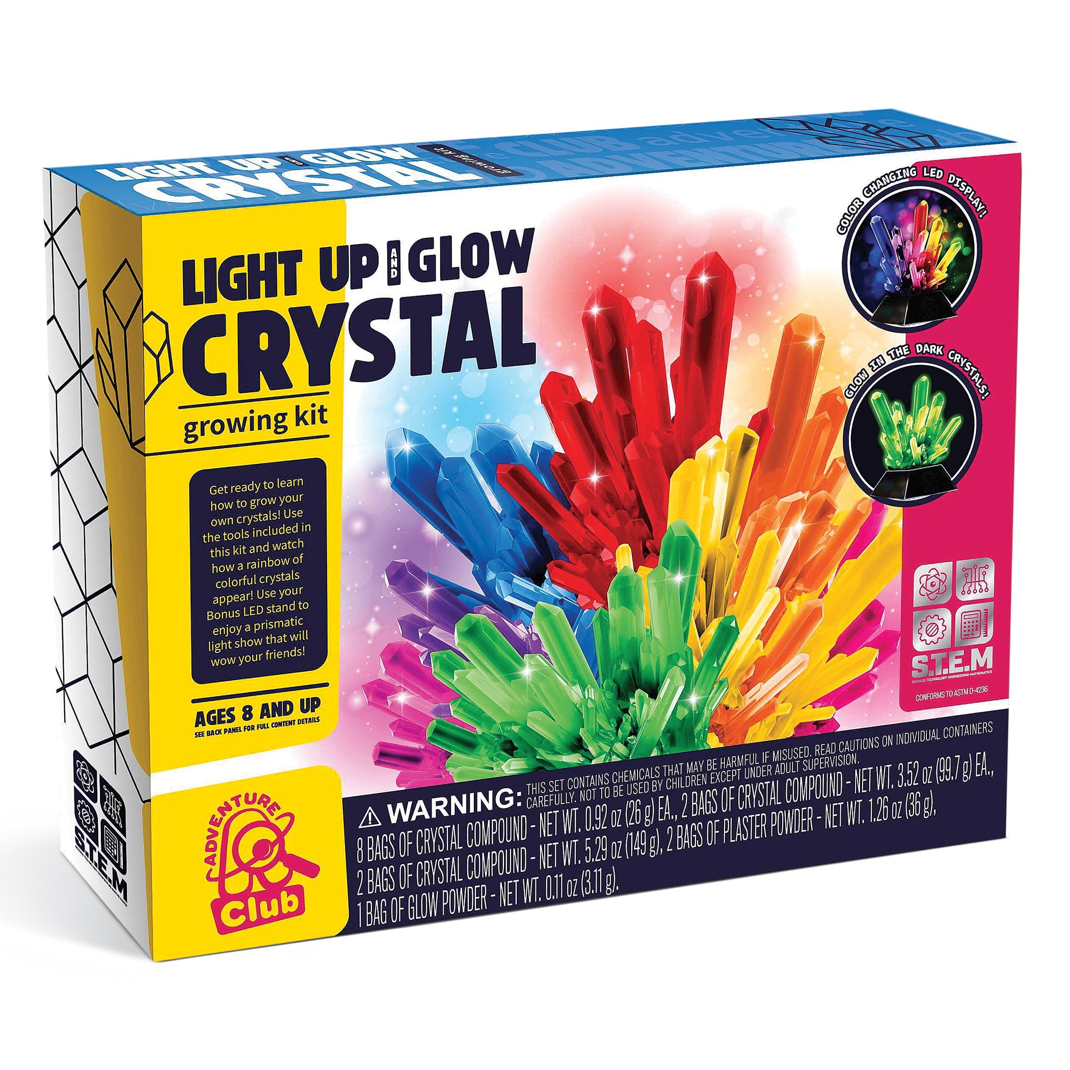 Discovery Kids Crystal Growing Kit Science Exploration 8 Complete for sale online 