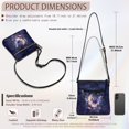 thumbnail image 7 of ZUXONGSY Rose Butterfly Moon Galaxy Print Fashion Crossbody Bags Messenger Bag Shoulder Purse Bag Waterproof Multiple Pockets Bag Travel Bag with Zipper Pocket for Dating Business, 7 of 7