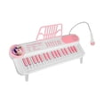 thumbnail image 3 of Teclado de electrónico con micrófono, 37 teclas, juguete musical, teclado de digital para niños de 3 a 6 años, regalo de cumpleaños Blanco, 3 of 8