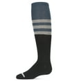 thumbnail image 3 of MeMoi  Two-Tone Stripe Knee-High Socks - Girls - Female, 6, Med Gray Heather, 3 of 3